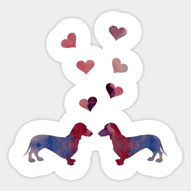 Dachshunds Sticker by BittenByErmines